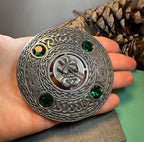 Irish Pride Claddagh Plaid Pin