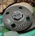 Irish Pride Claddagh Plaid Pin