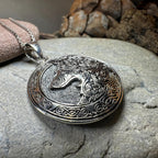 Forest Shadow Wolf Necklace