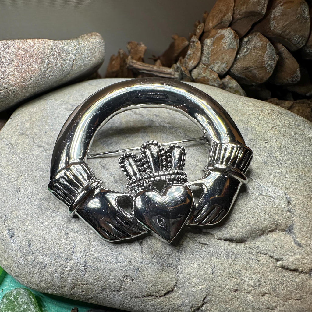 Emblem Claddagh Brooch