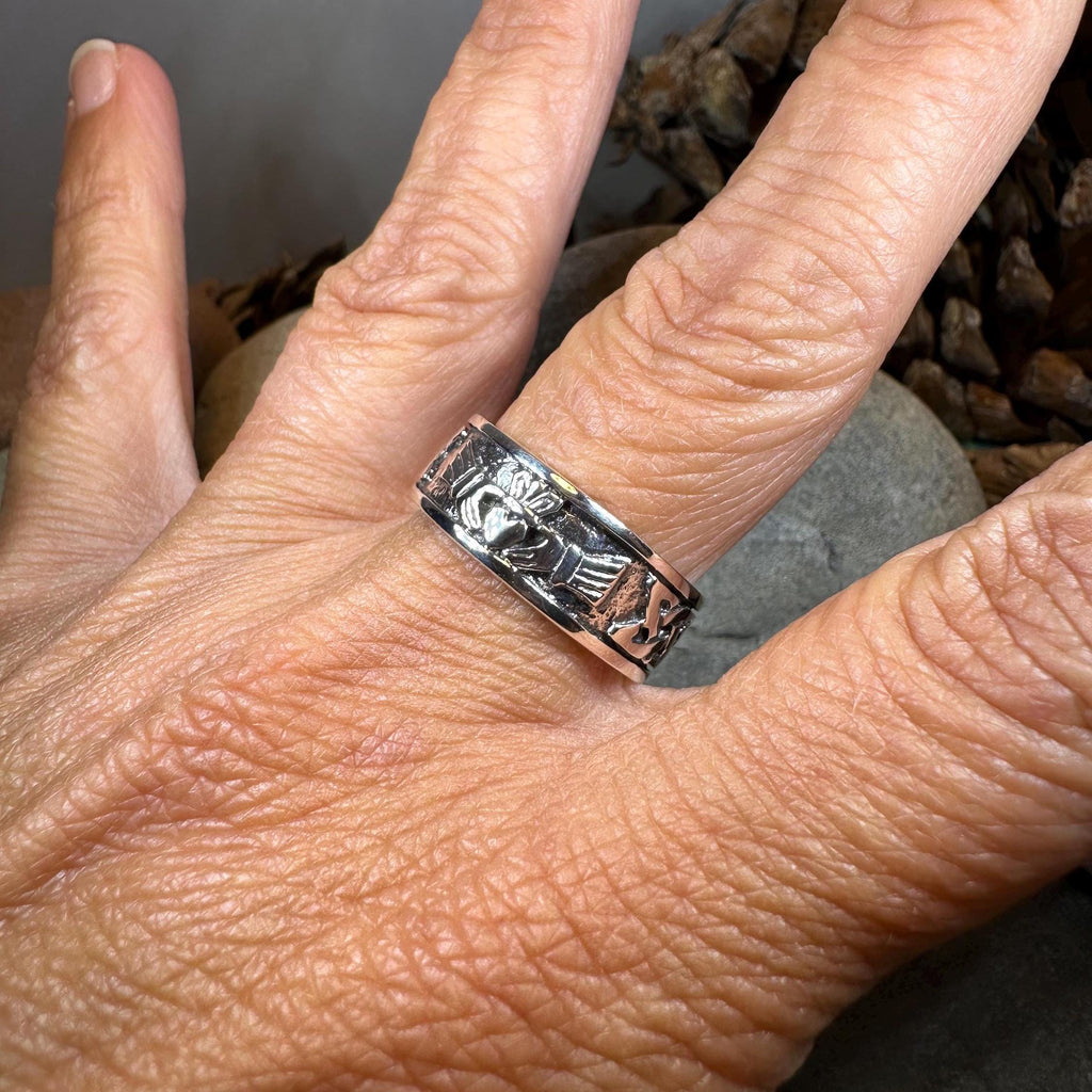 Gu Là Luain Celtic Claddagh Ring