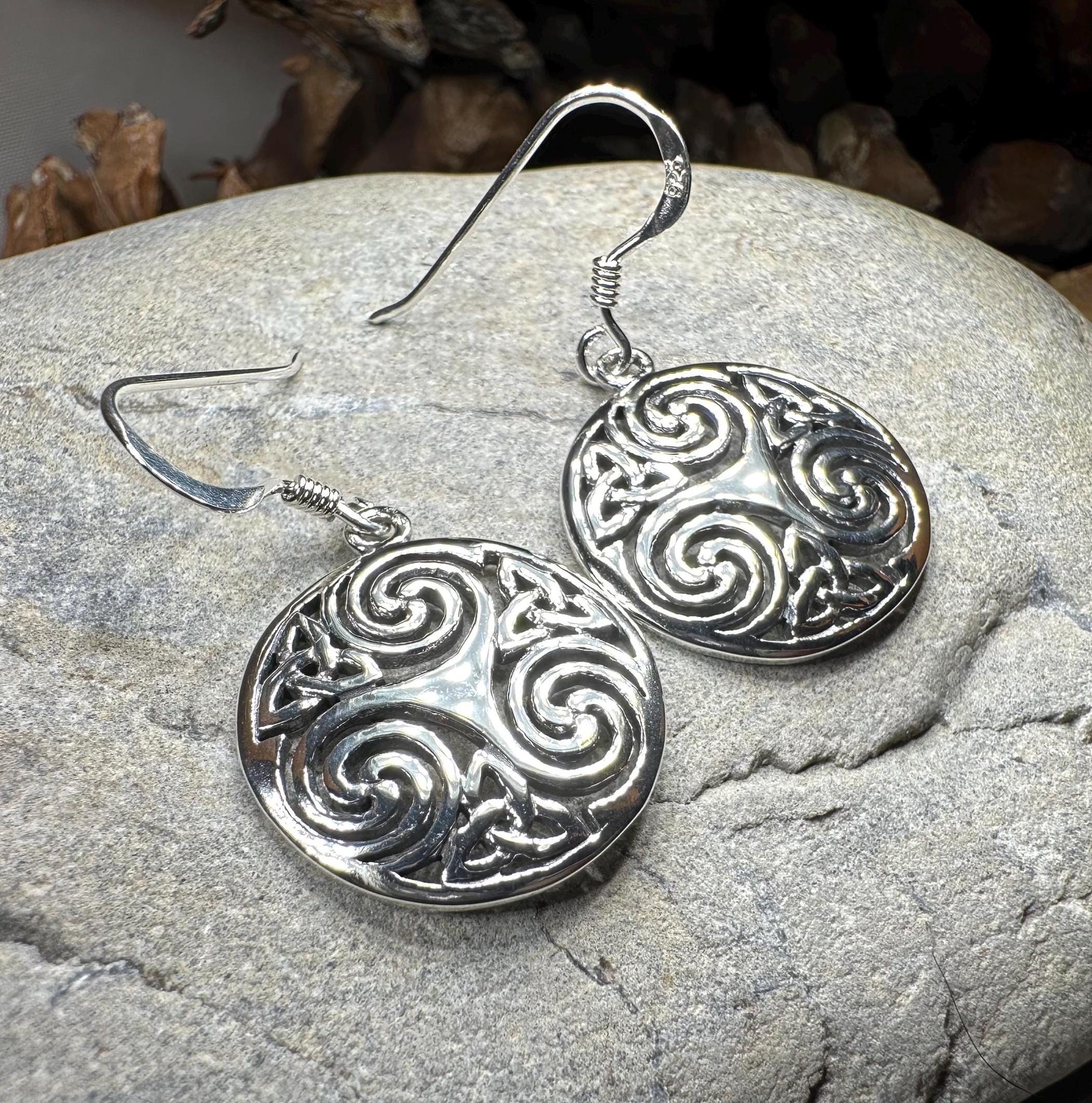 Skara Brae Celtic Spiral Earrings