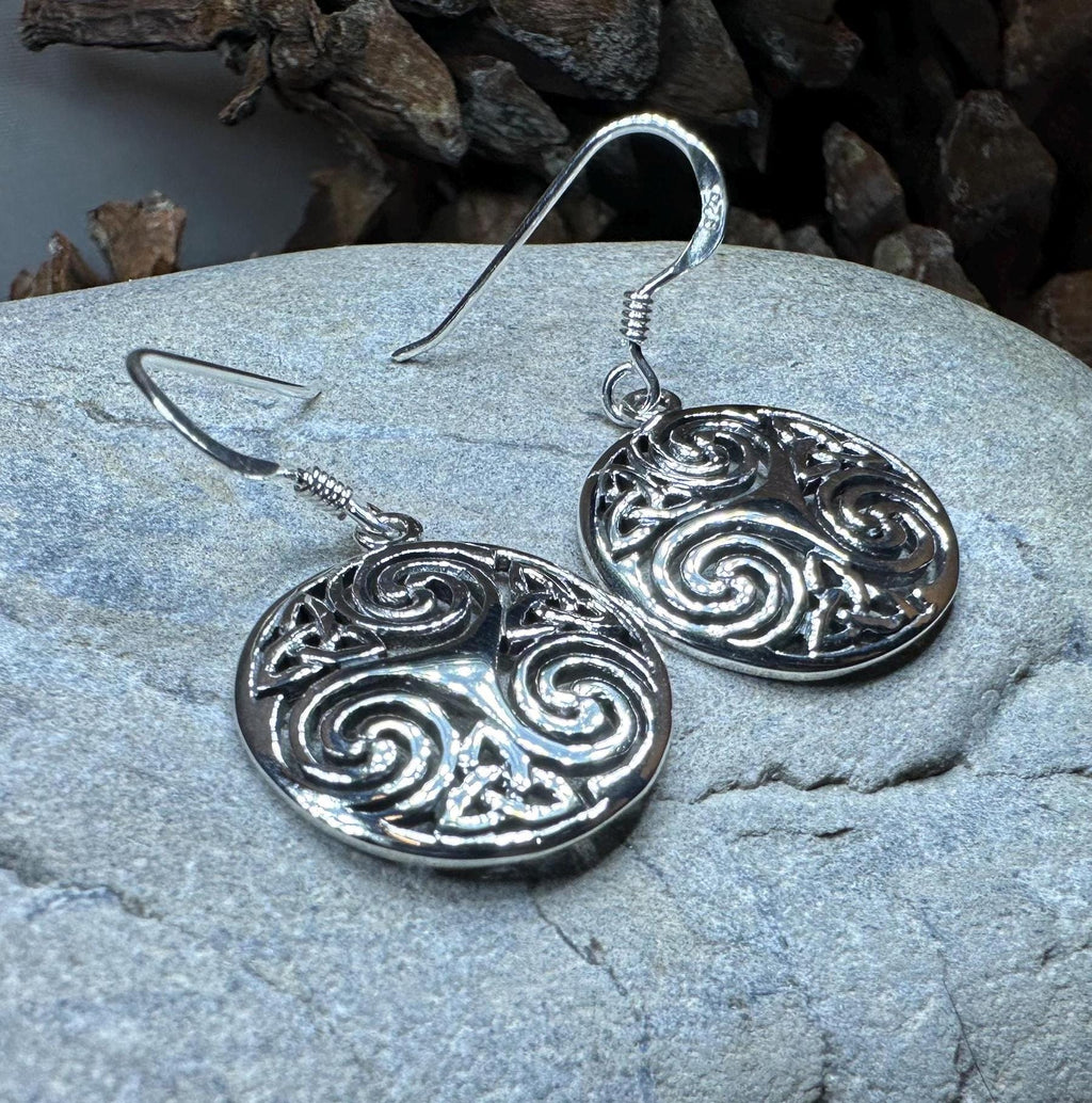 Skara Brae Celtic Spiral Earrings