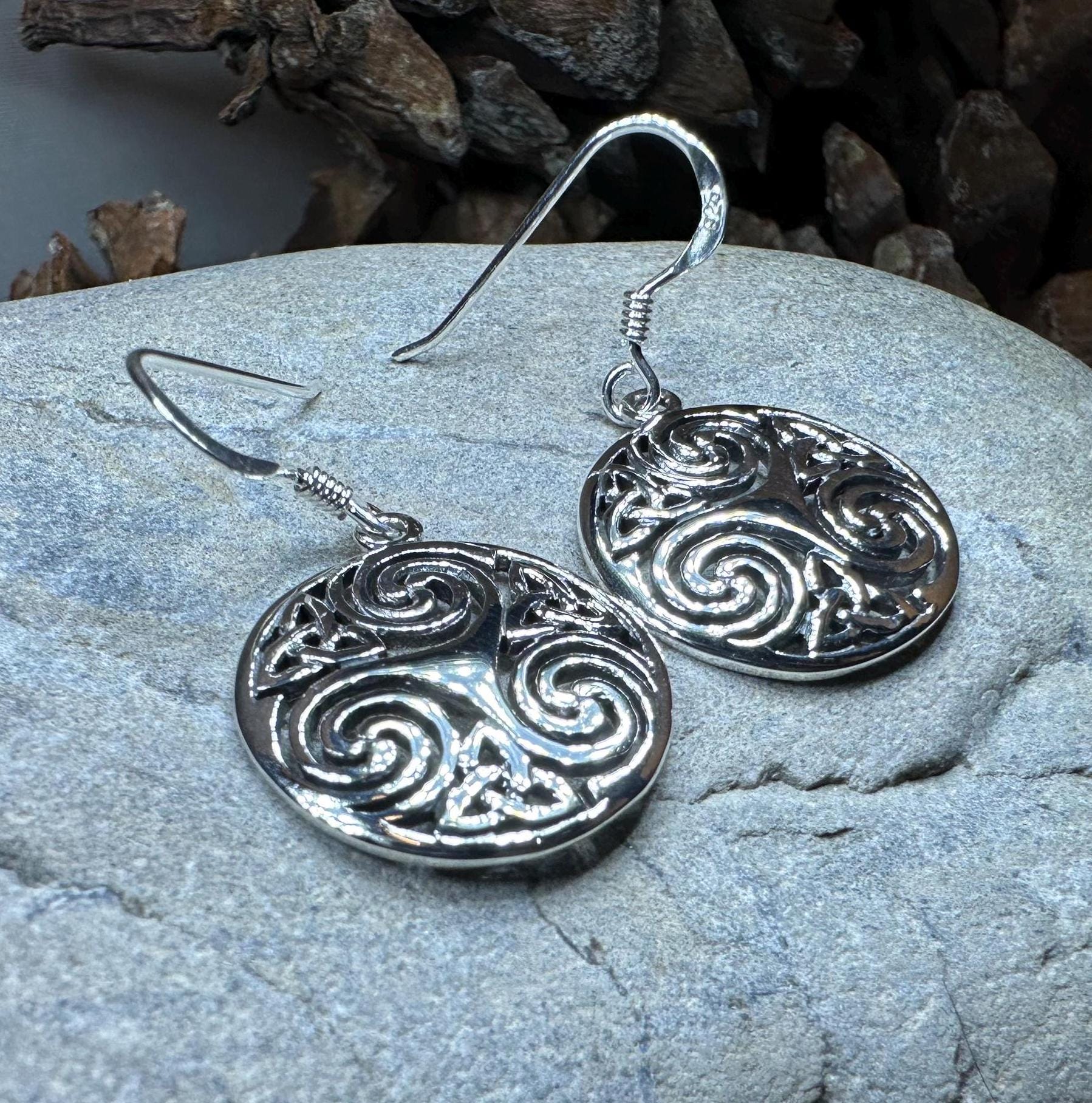 Skara Brae Celtic Spiral Earrings