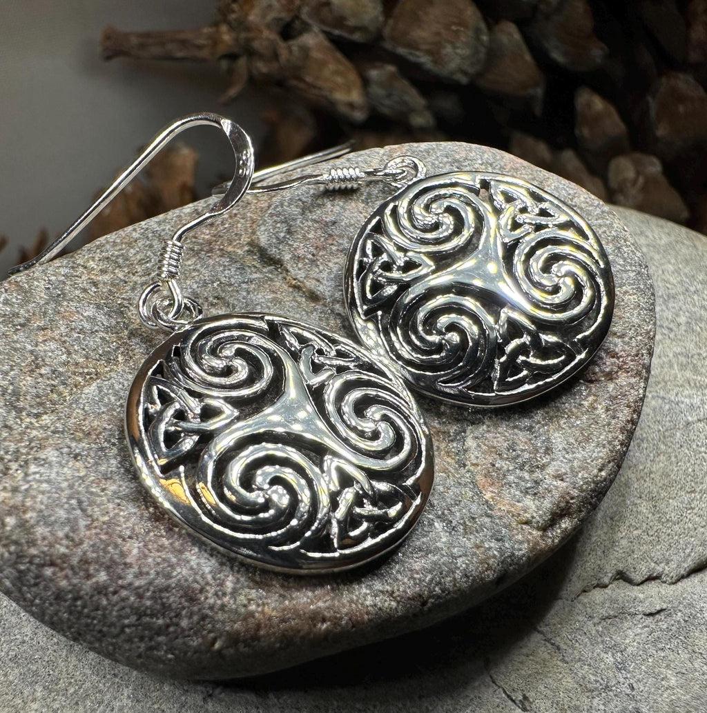 Skara Brae Celtic Spiral Earrings
