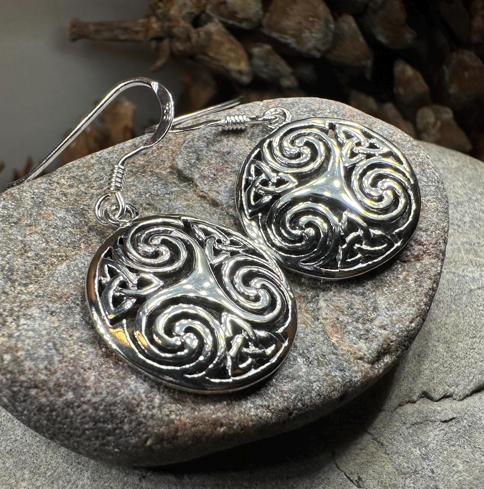 Skara Brae Celtic Spiral Earrings