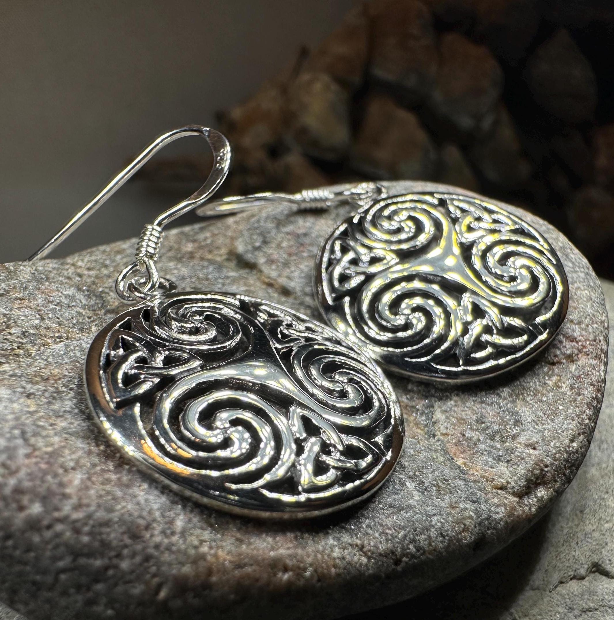 Skara Brae Celtic Spiral Earrings