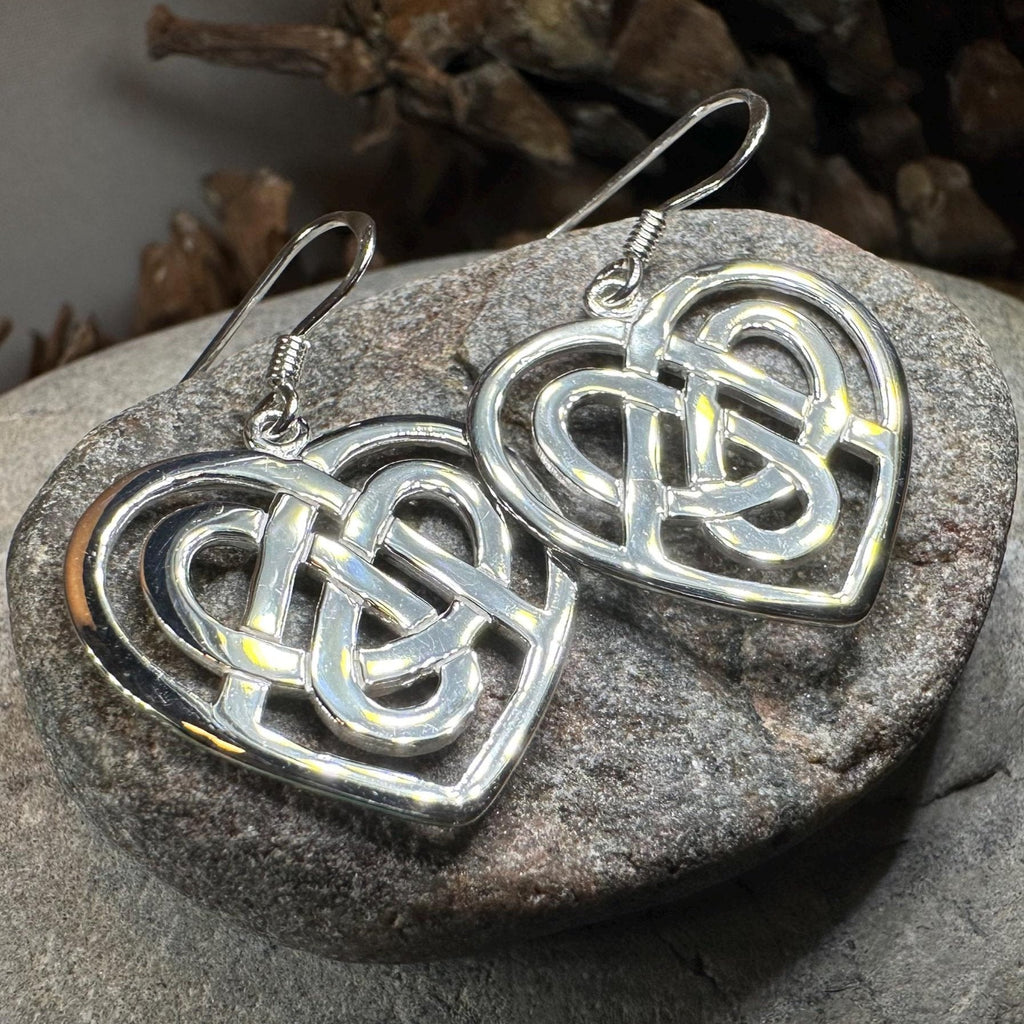 Gràidhear Celtic Heart Earrings