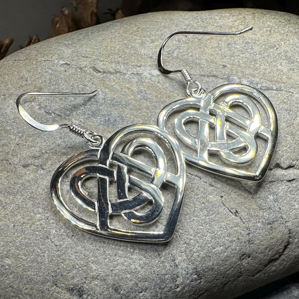 Gràidhear Celtic Heart Earrings