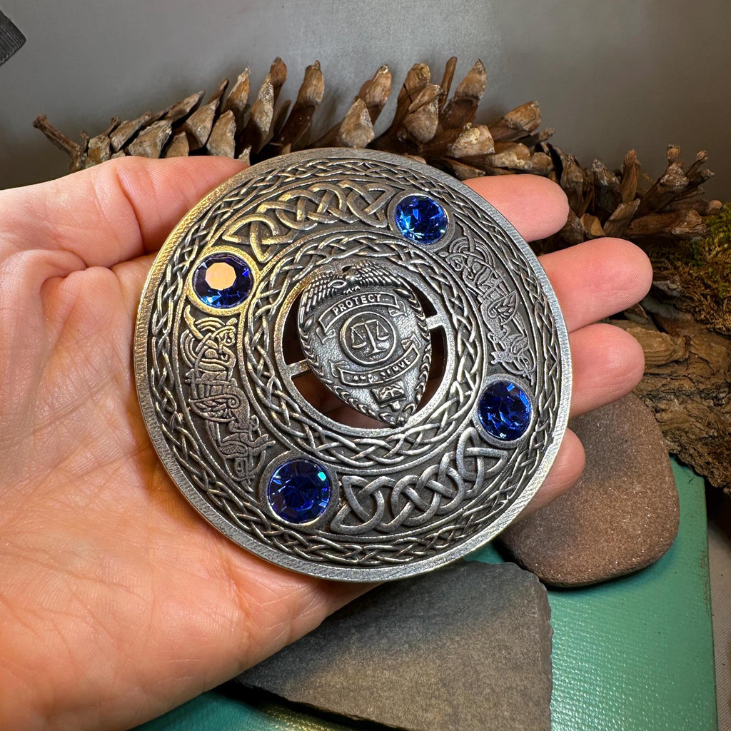 Celtic Police Tartan Pin