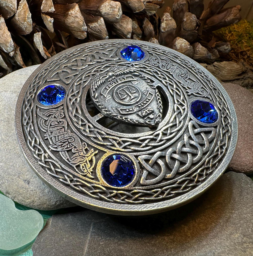 Celtic Police Tartan Pin