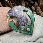 Lochside Thistle Enamel Brooch