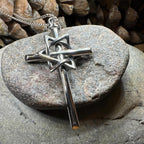 Large Star of David Cross Necklace