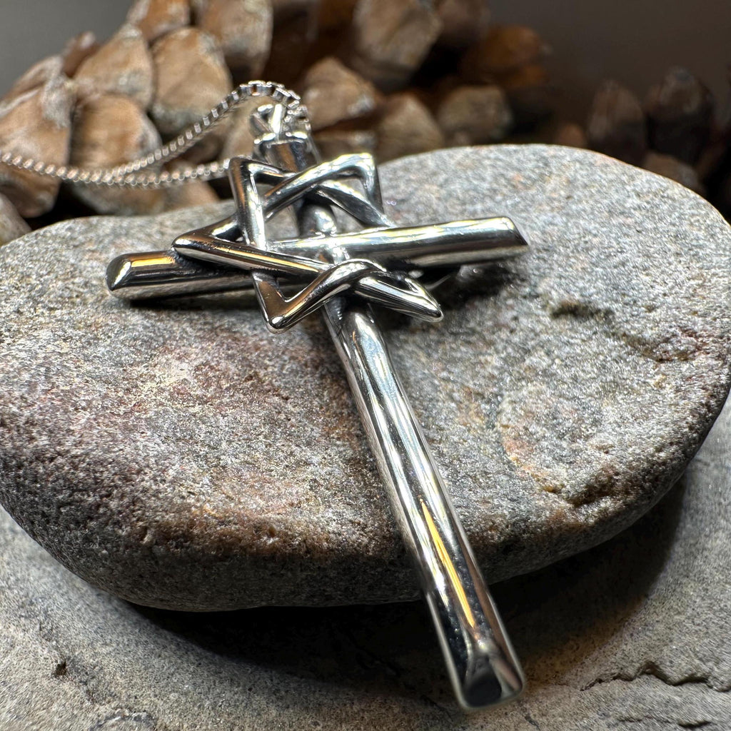 Large Star of David Cross Necklace
