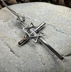 Large Star of David Cross Necklace