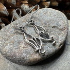 Roxie Celtic Cat Earrings
