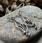 Roxie Celtic Cat Earrings