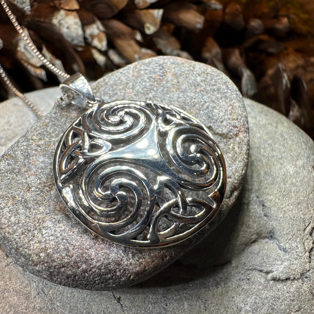 Loughcrew Celtic Spiral Necklace