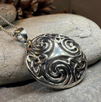 Loughcrew Celtic Spiral Necklace