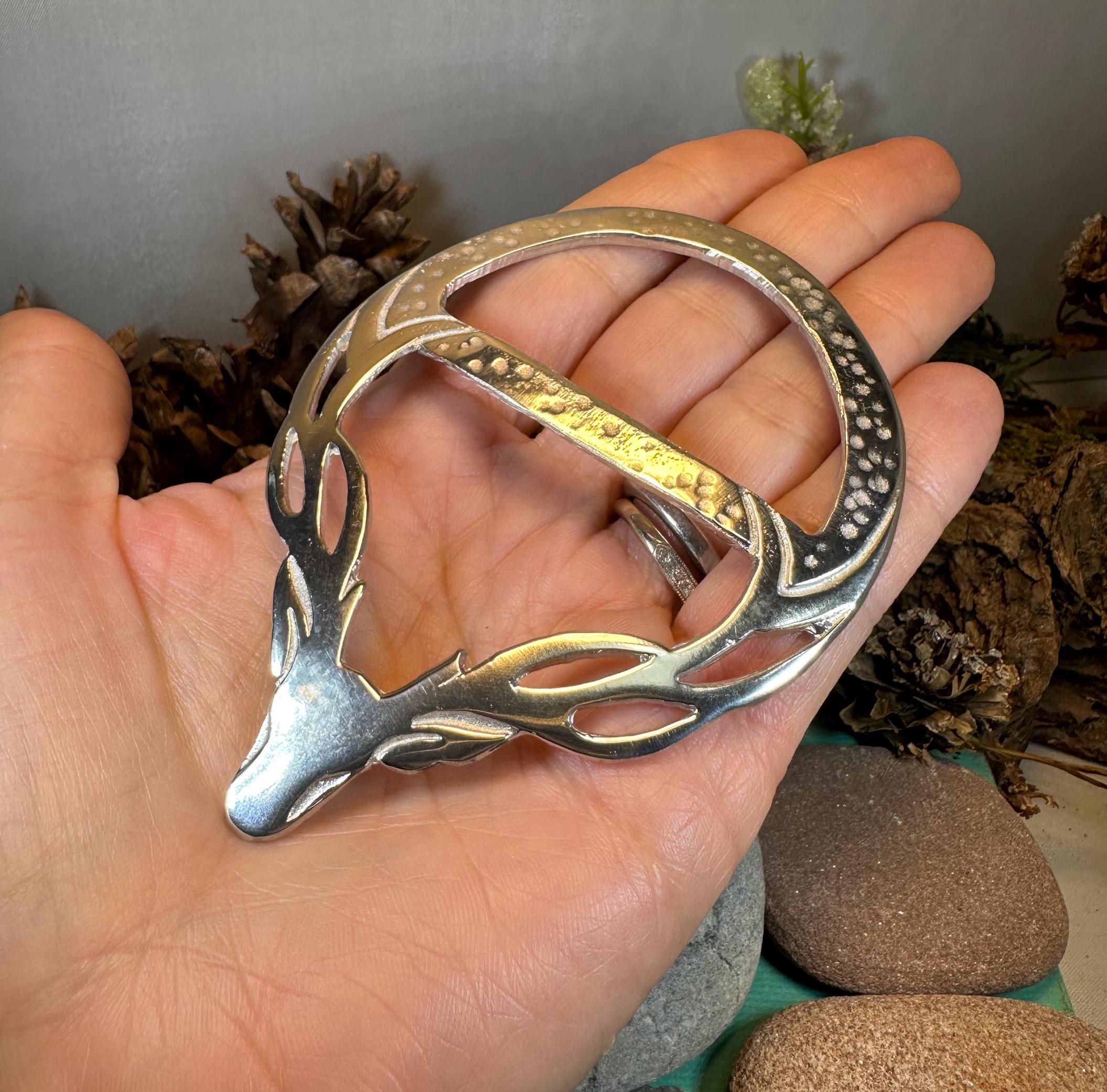 Stag Scarf Ring