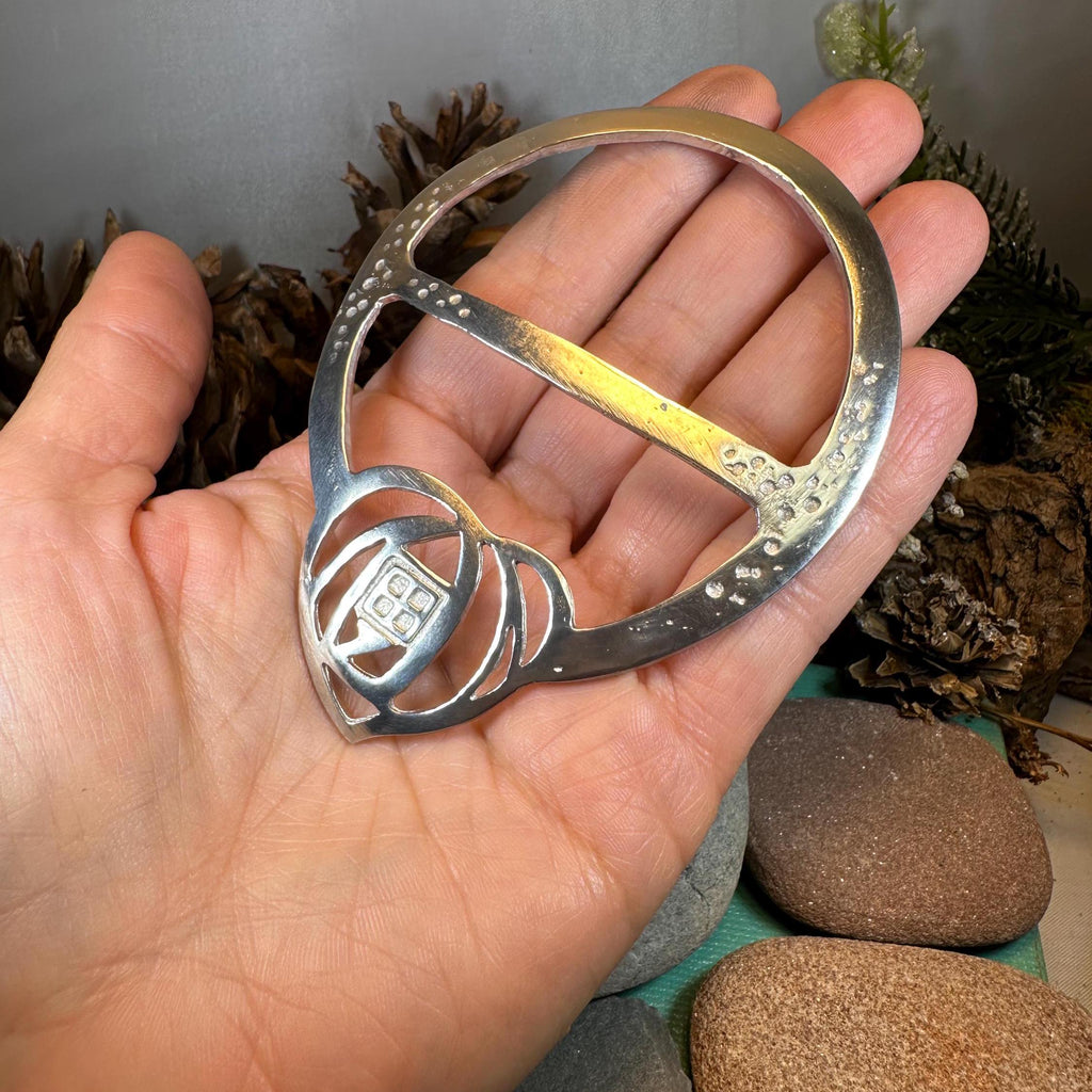 Celtic Mackintosh Heart Scarf Ring