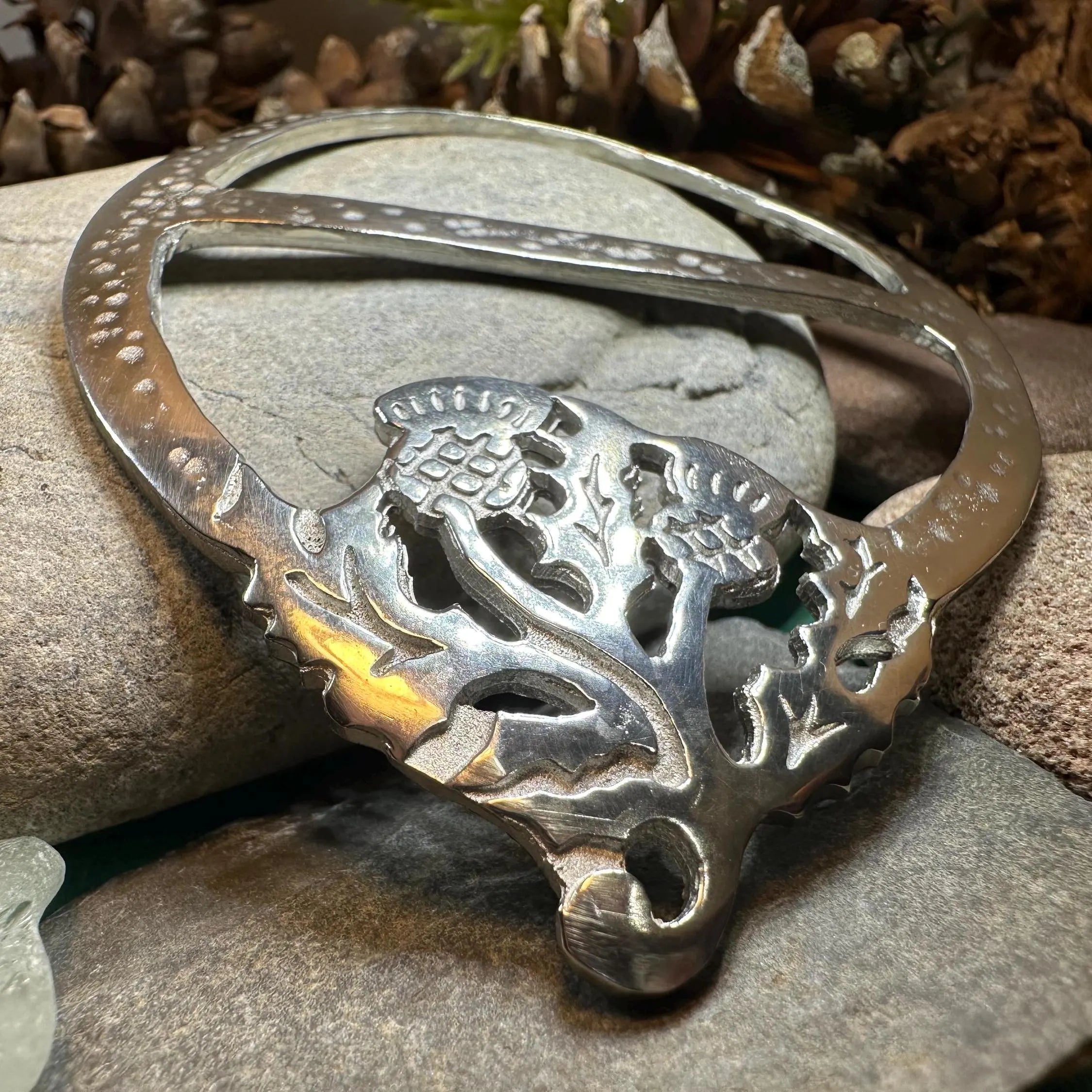 Double Thistle Scarf Ring