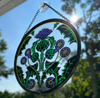Scottish Thistle Suncatcher