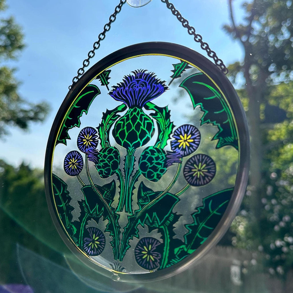 Scottish Thistle Suncatcher