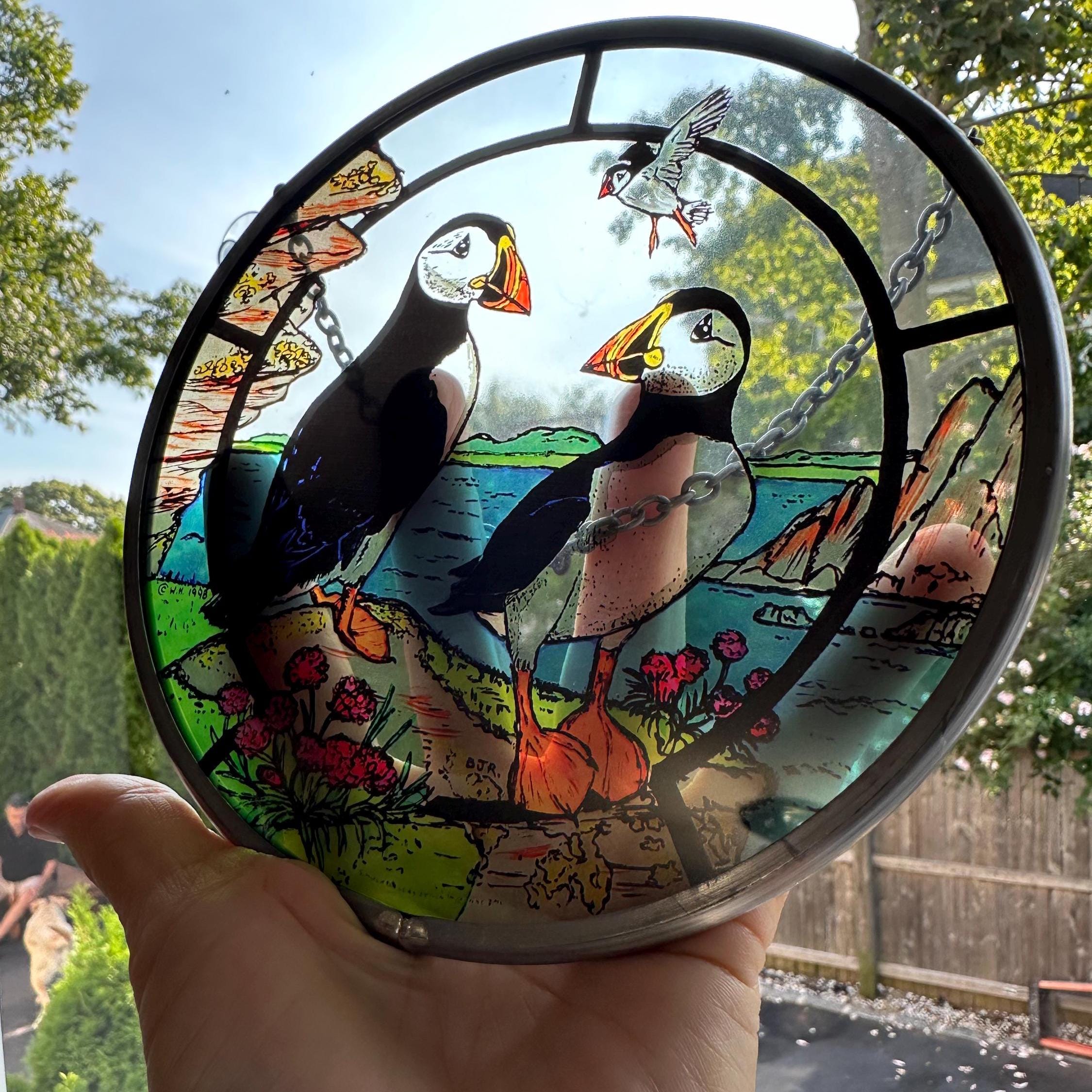 Scottish Puffin Suncatcher