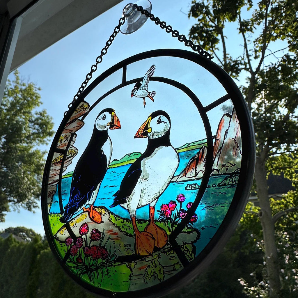 Scottish Puffin Suncatcher