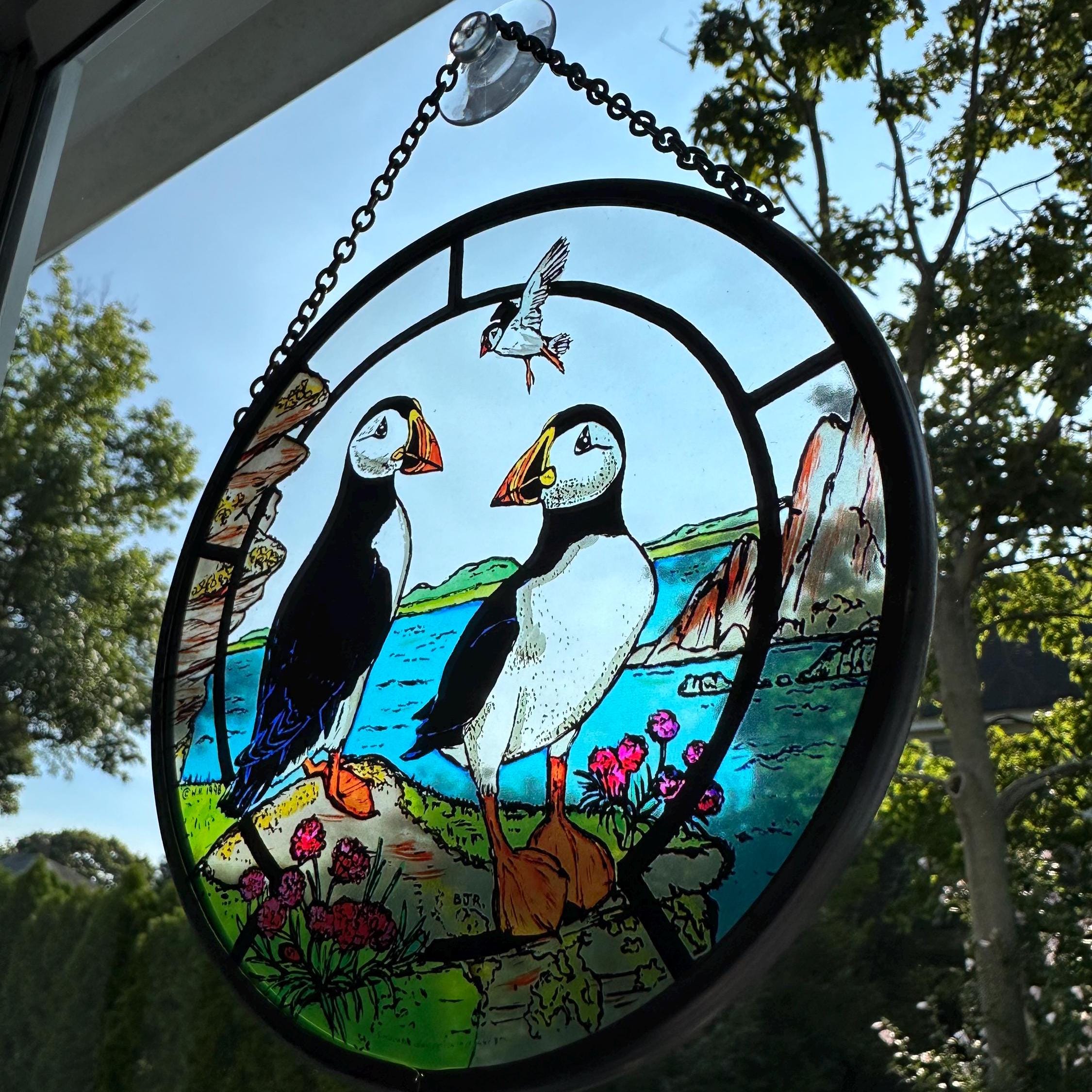 Scottish Puffin Suncatcher