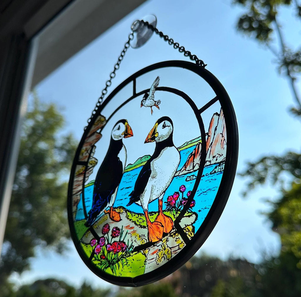 Scottish Puffin Suncatcher