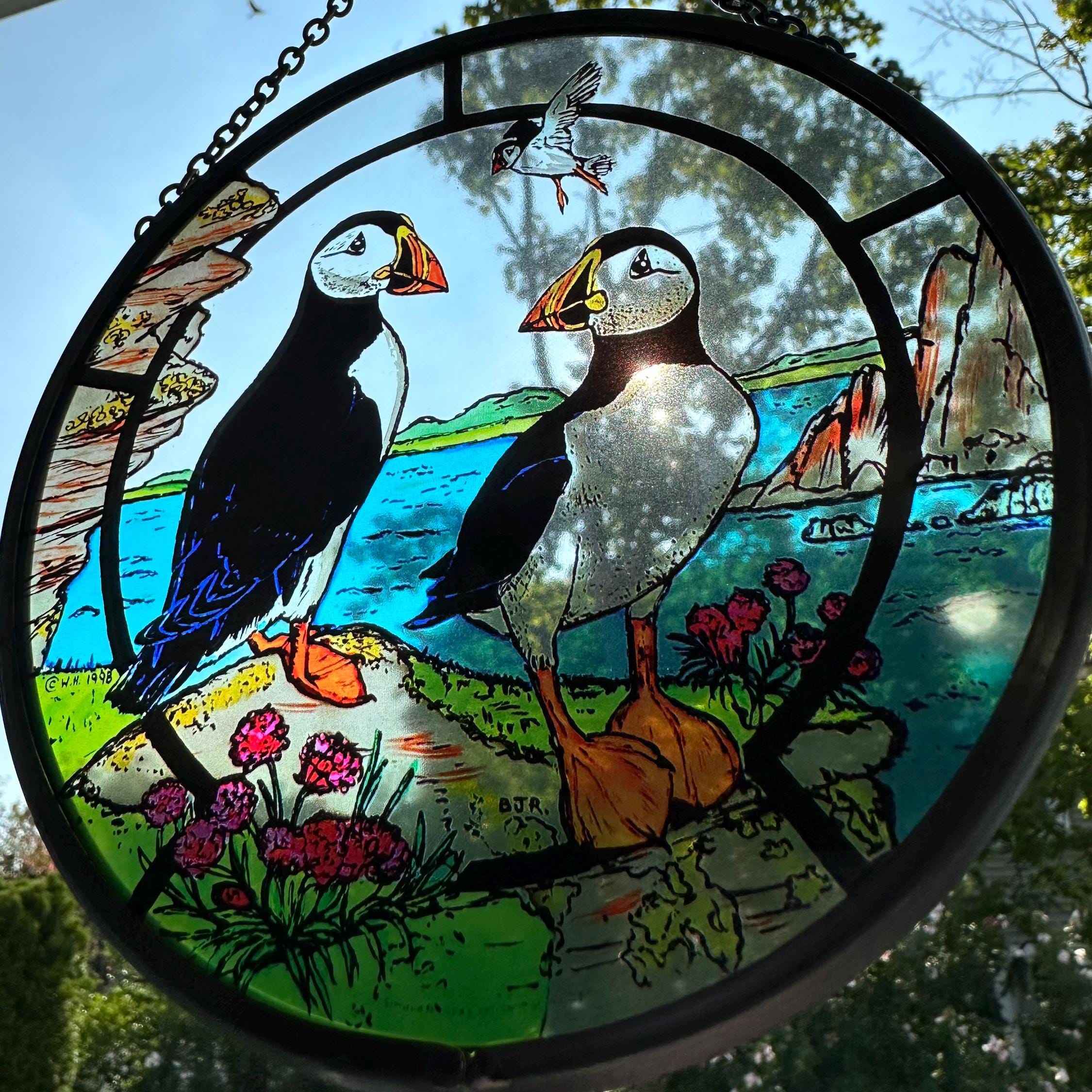 Scottish Puffin Suncatcher