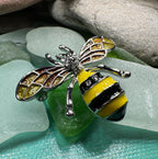 Honey Bee Enamel Brooch