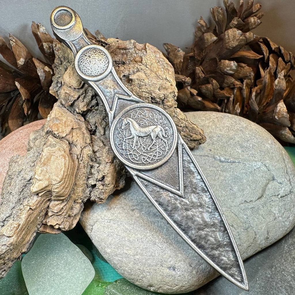 Celtic Horse Kilt Pin