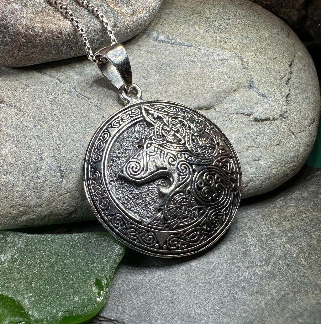 Forest Shadow Wolf Necklace