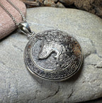 Forest Shadow Wolf Necklace