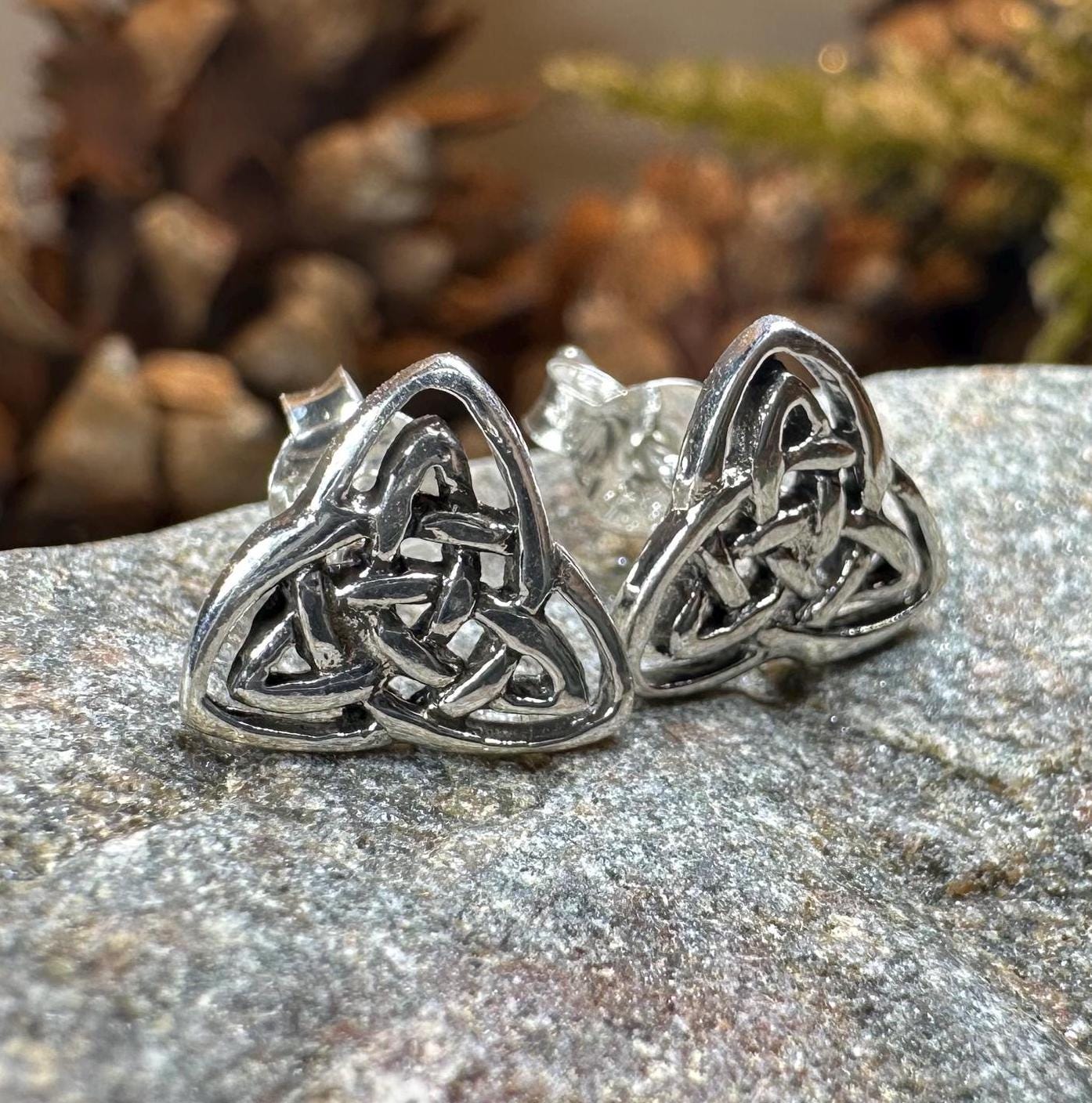 Laura Celtic Knot Stud Earrings