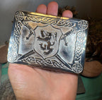 Celtic Lion Kilt Belt Buckle