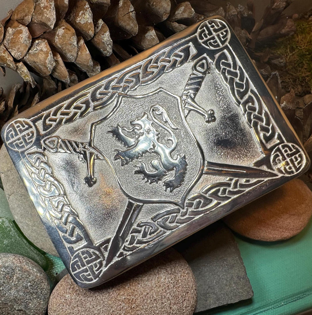 Celtic Lion Kilt Belt Buckle