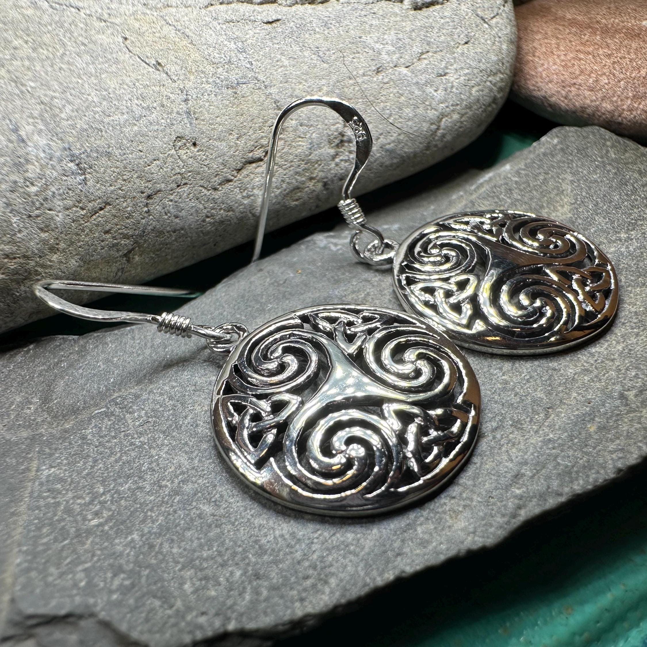 Skara Brae Celtic Spiral Earrings