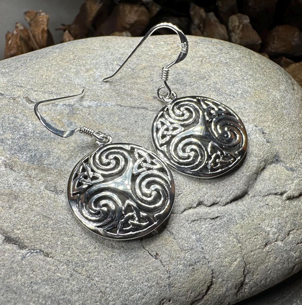 Skara Brae Celtic Spiral Earrings