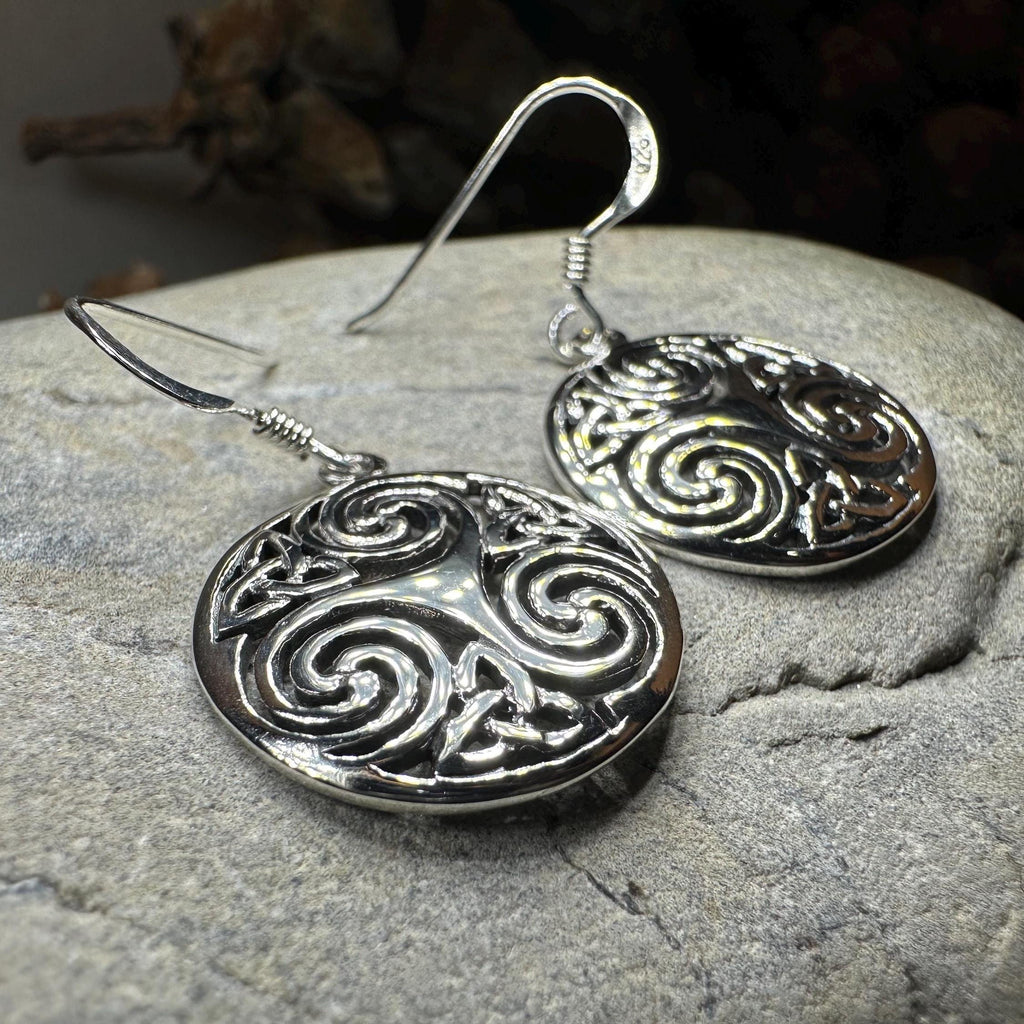 Skara Brae Celtic Spiral Earrings