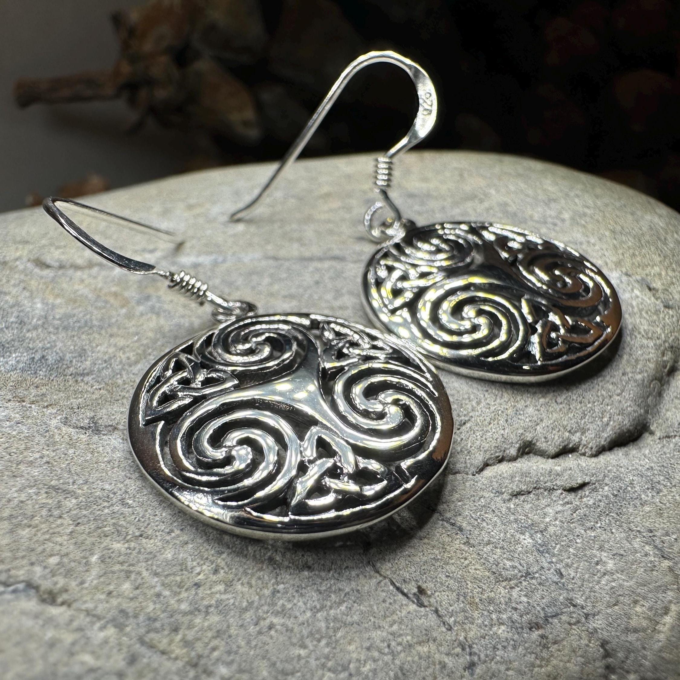 Skara Brae Celtic Spiral Earrings