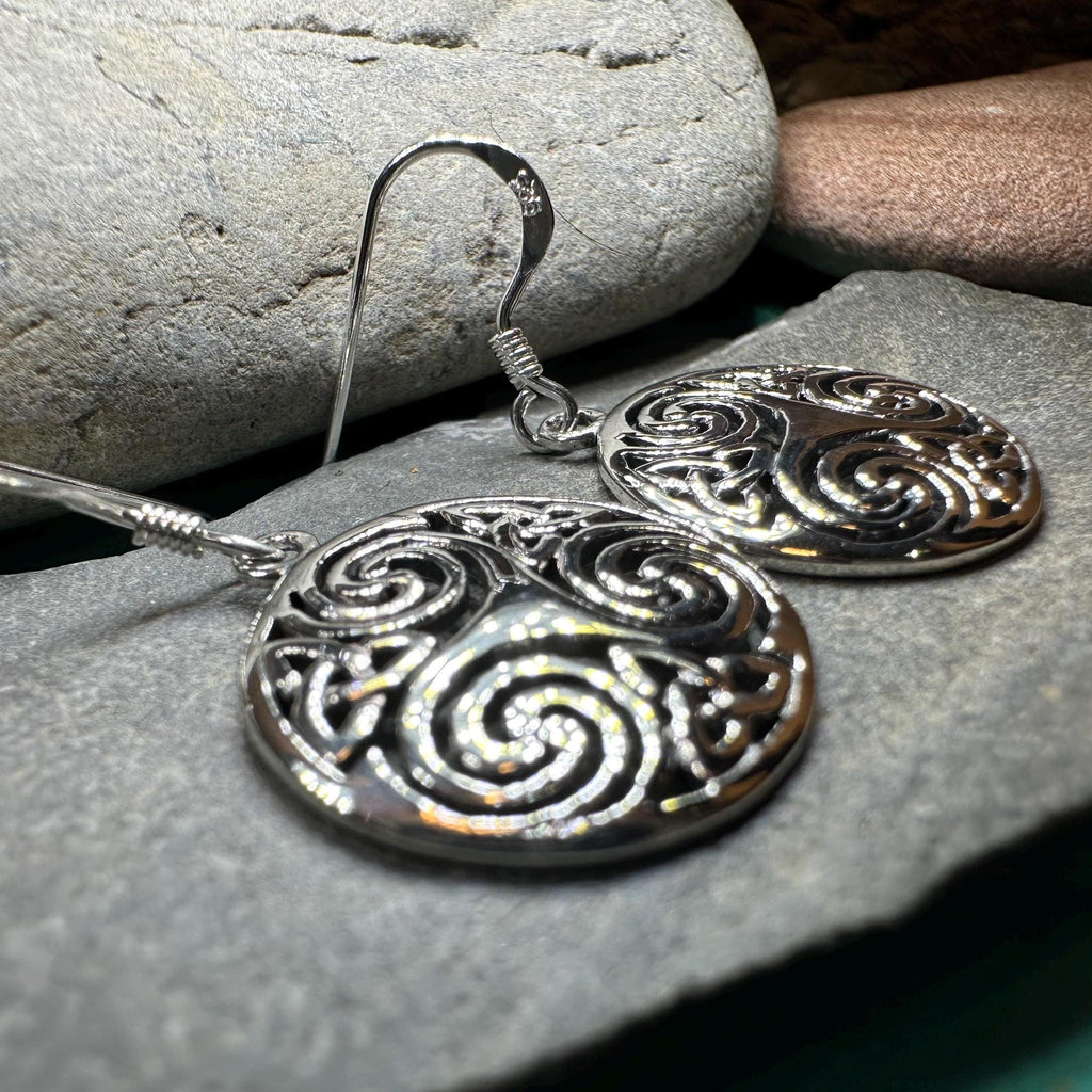 Skara Brae Celtic Spiral Earrings