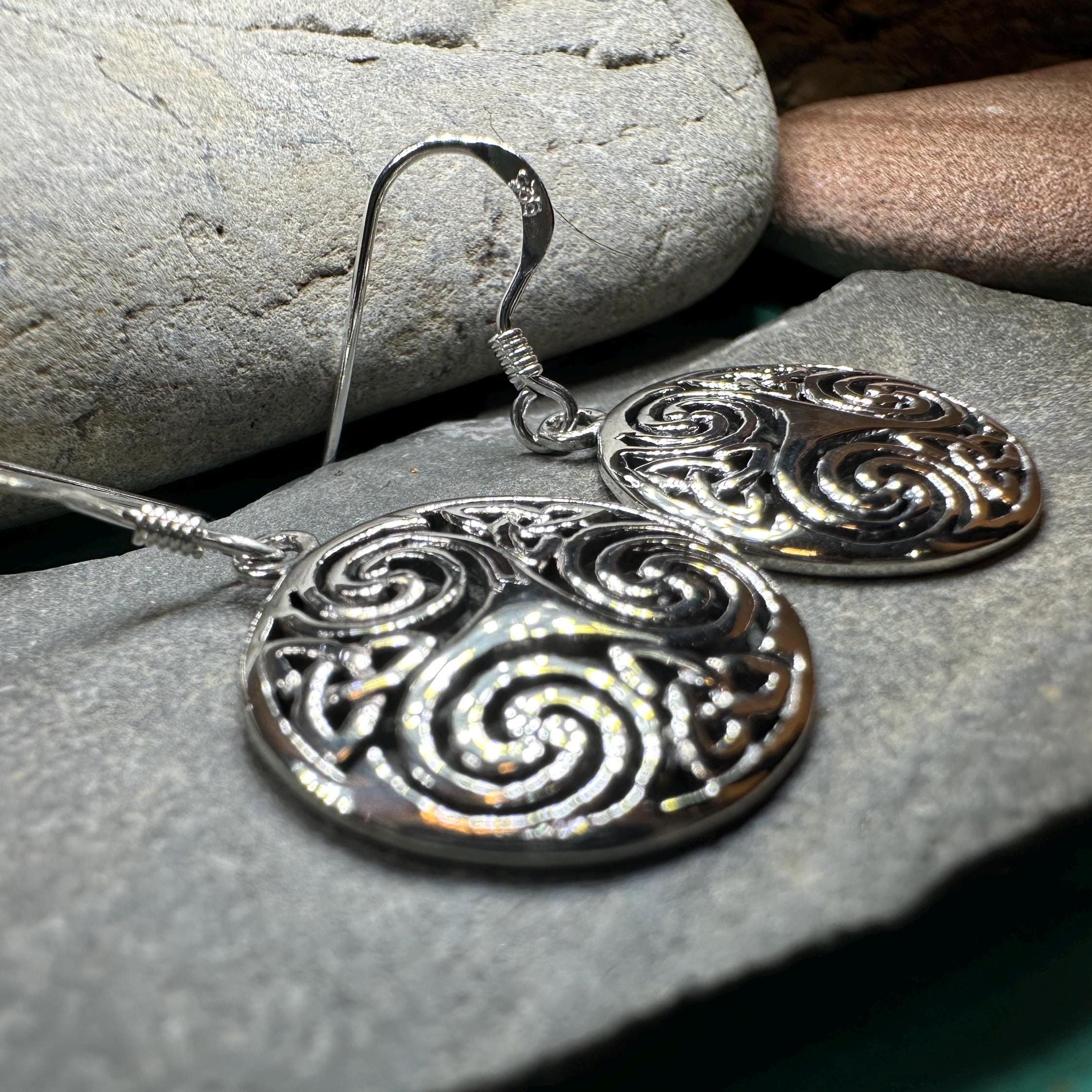 Skara Brae Celtic Spiral Earrings