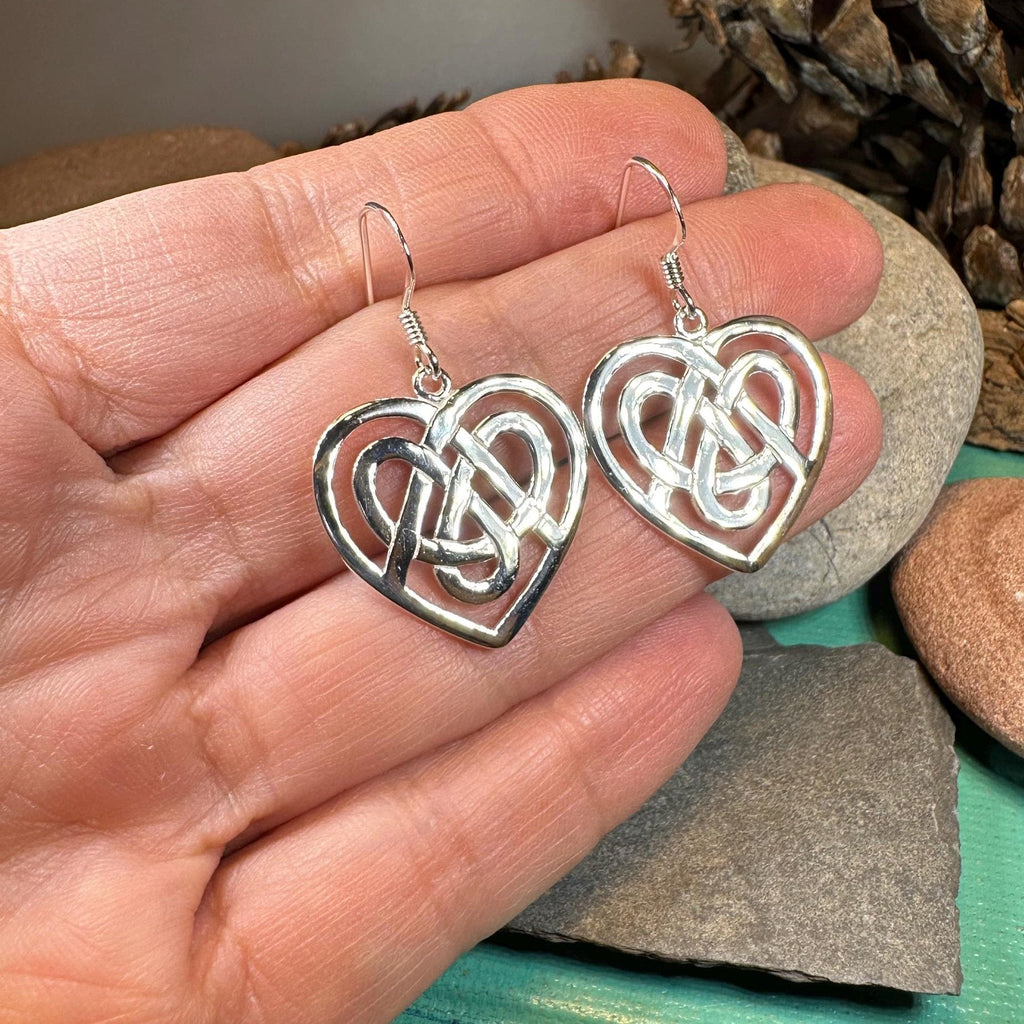 Gràidhear Celtic Heart Earrings