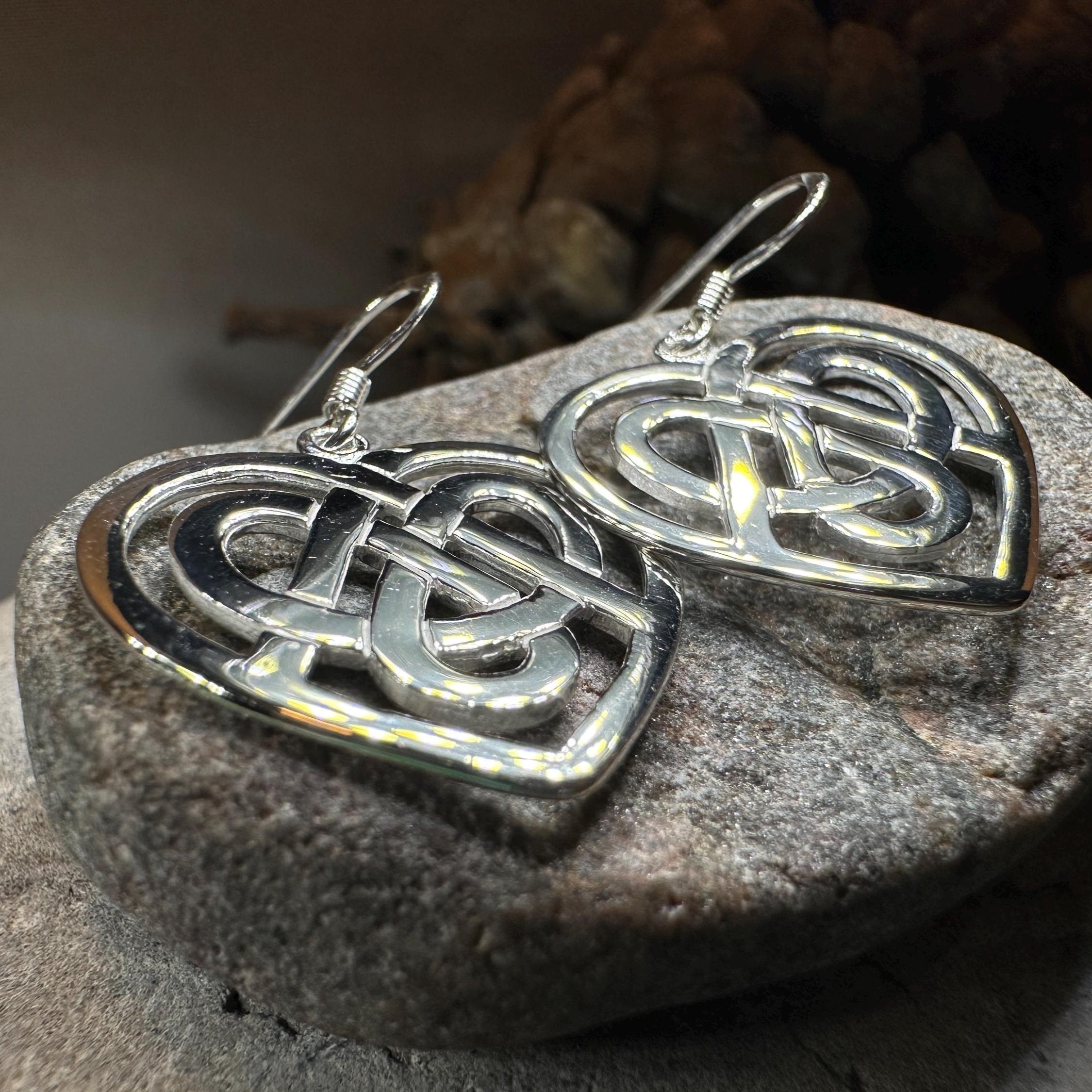 Gràidhear Celtic Heart Earrings