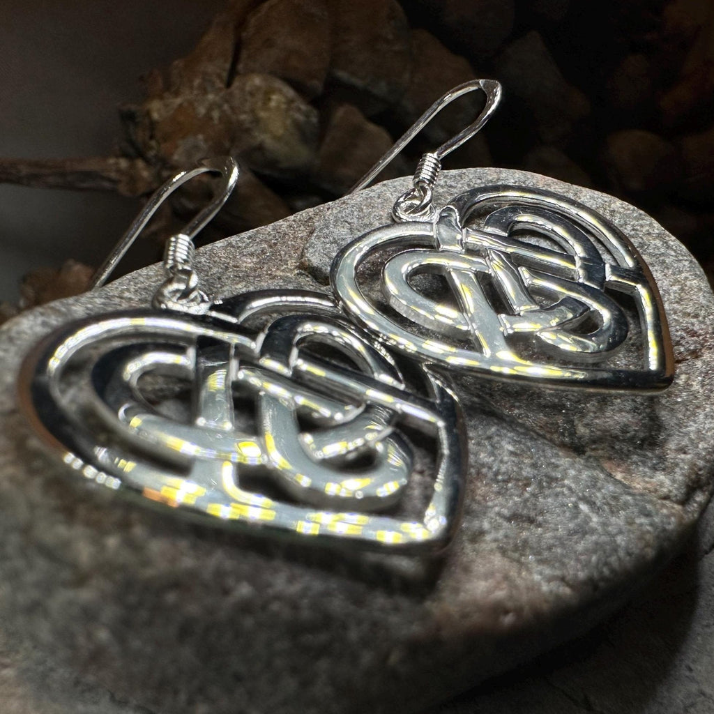 Gràidhear Celtic Heart Earrings