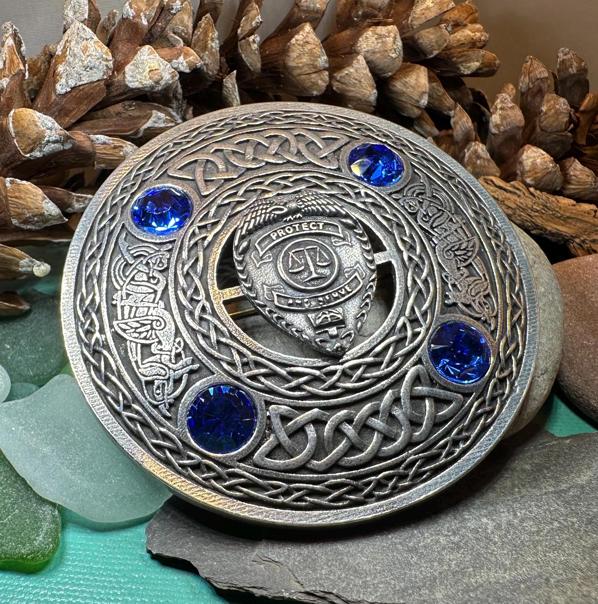 Celtic Police Tartan Pin